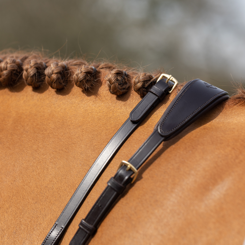 LeMieux Soft Rubber Reins - Brown/Brown-2