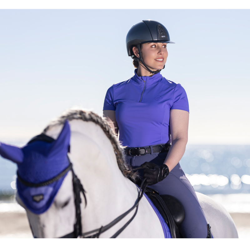 LeMieux Activewear Short Sleeve Base Layer - Bluebell-4