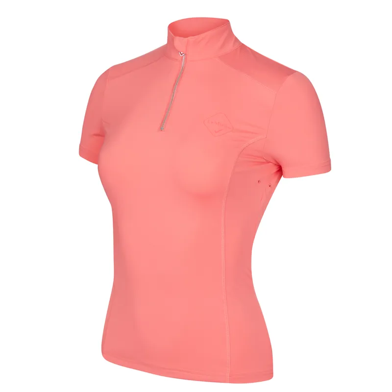 LeMieux Activewear Short Sleeve Base Layer - Papaya -1