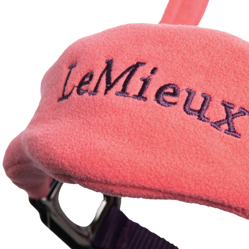 LeMieux Vogue Fleece Headcollar and Leadrope - Papaya-1
