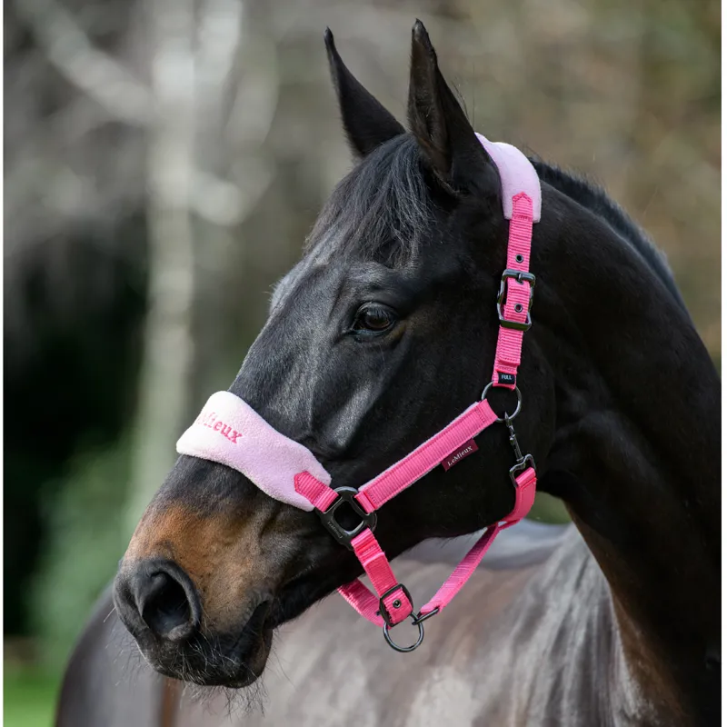 LeMieux Vogue Fleece Headcollar and Leadrope - Watermelon-4