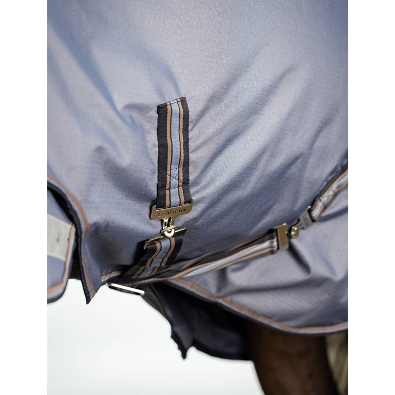 LeMieux Arika 600D Ripstop 0g Turnout Rug - Jay Blue-4