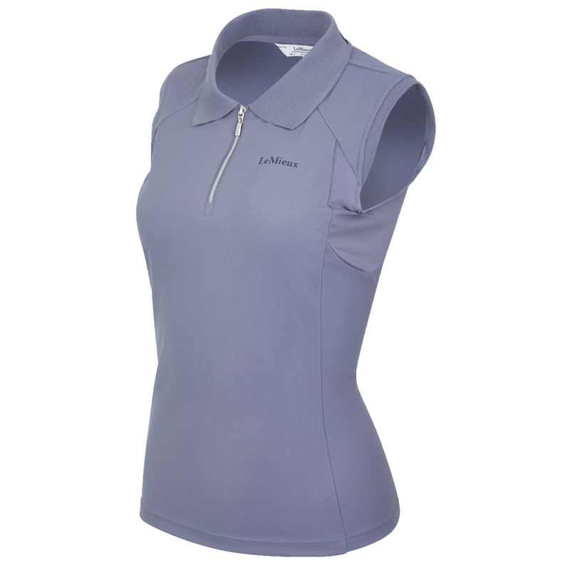 LeMieux Sleeveless Sport Polo - Jay Blue-2