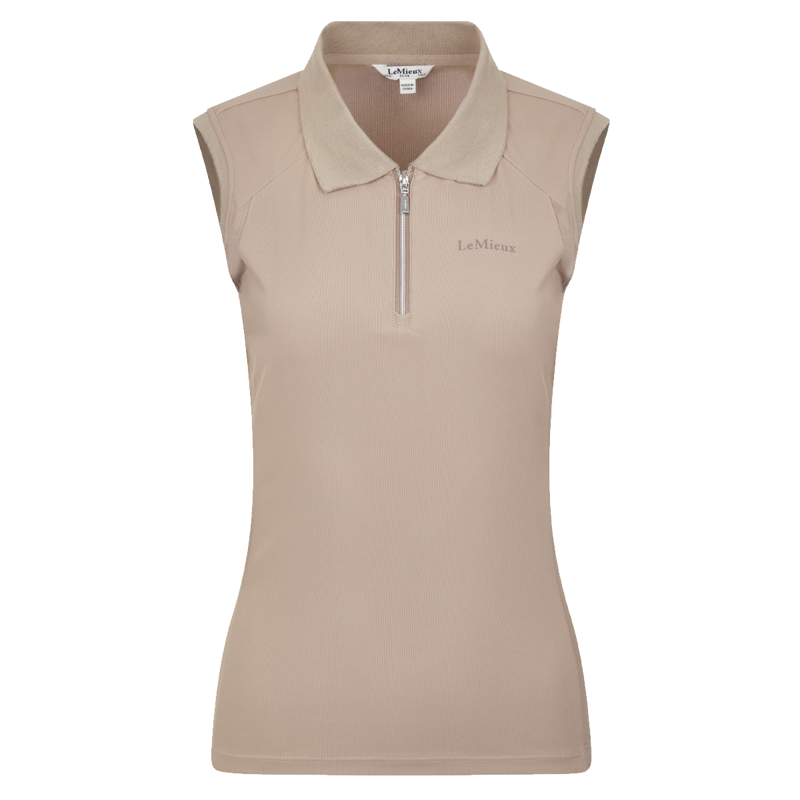 LeMieux Sleeveless Sport Polo - Mink-1