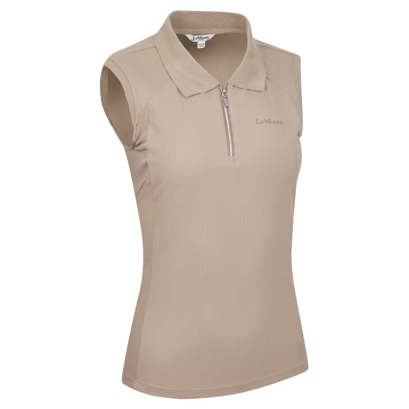 LeMieux Sleeveless Sport Polo - Mink