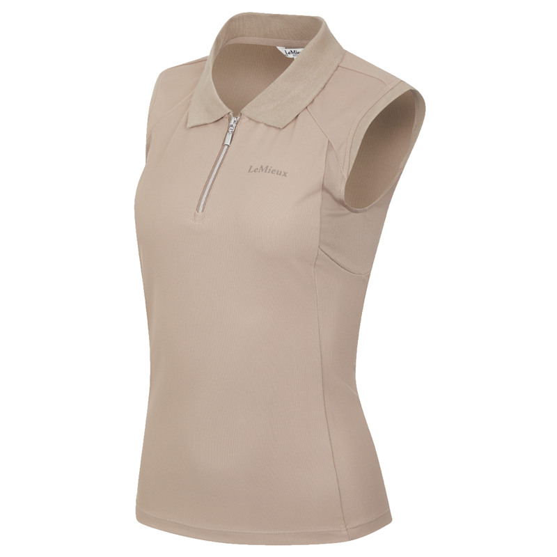LeMieux Sleeveless Sport Polo - Mink-2