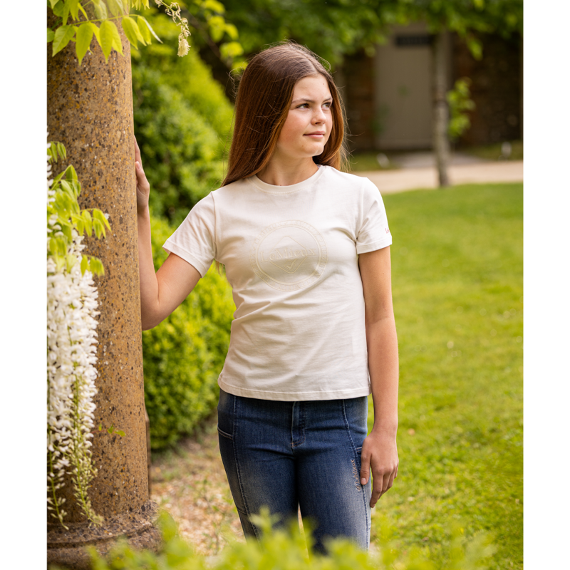 LeMieux Young Rider Arianna T-Shirt - Ecru-3