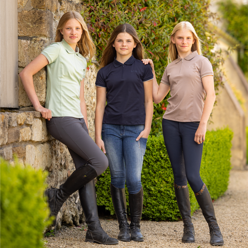 LeMieux Young Rider Polo Shirt - Pistachio-5