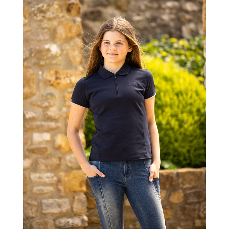 LeMieux Young Rider Polo Shirt - Navy-3