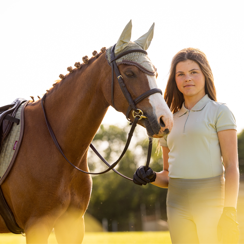 LeMieux Young Rider Polo Shirt - Pistachio-4