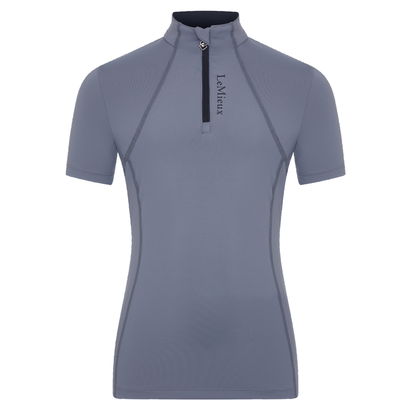 LeMieux Young Rider Short Sleeve Base Layer - Jay Blue-1