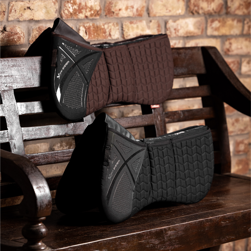 LeMieux Prosorb 3 Pocket Quilted Half Pad - Brown-1