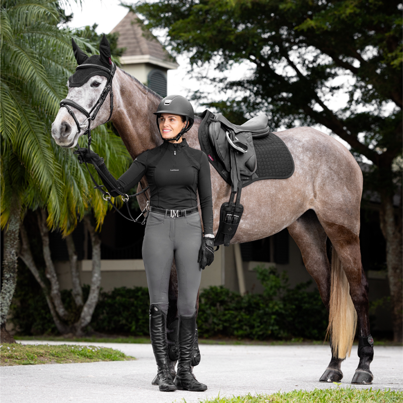 LeMieux Prosorb Plain 2 Pocket Close Contact Square Large - Black-2