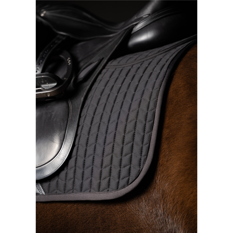 LeMieux Prosorb Plain 2 Pocket Dressage Square Large - Black-1