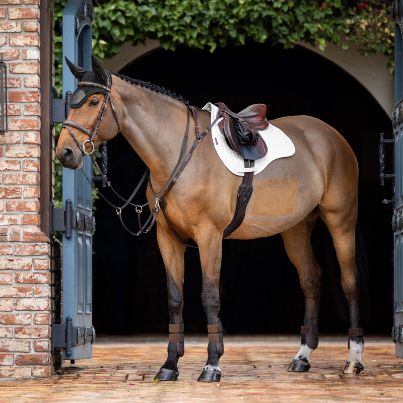 LeMieux Prosorb Plain 2 Pocket GP Square Large - White-1