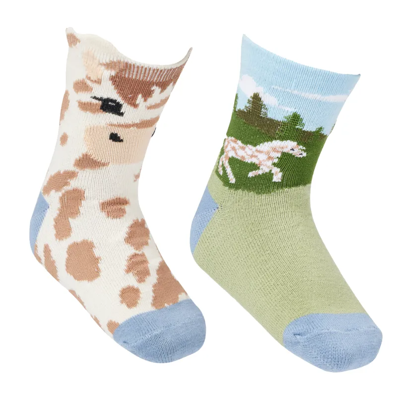 LeMieux Mini Character Socks 2 Pack - Montana