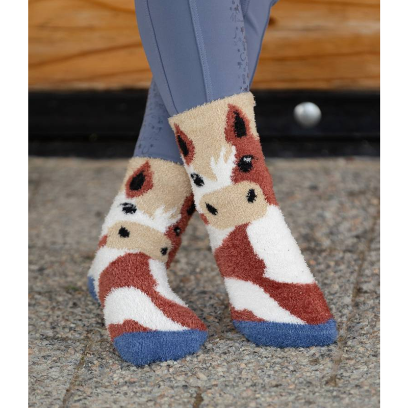 LeMieux Mini Fluffy Character Socks - Flash-1