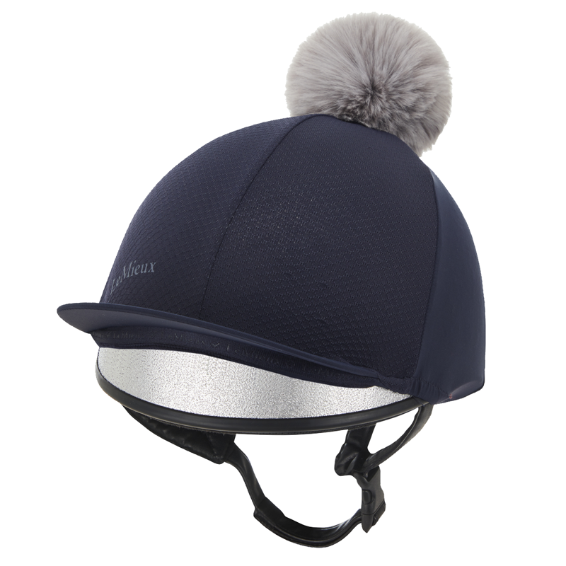 LeMieux Mesh Hat Silk - Navy-2