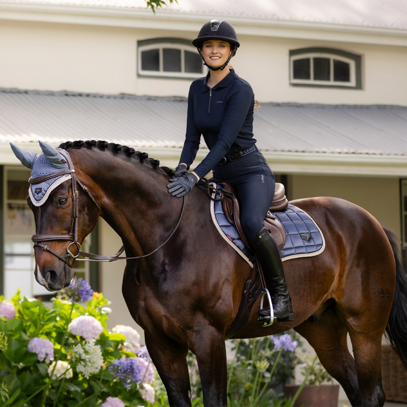 LeMieux Loire Classic Close Contact Square - Jay Blue-6