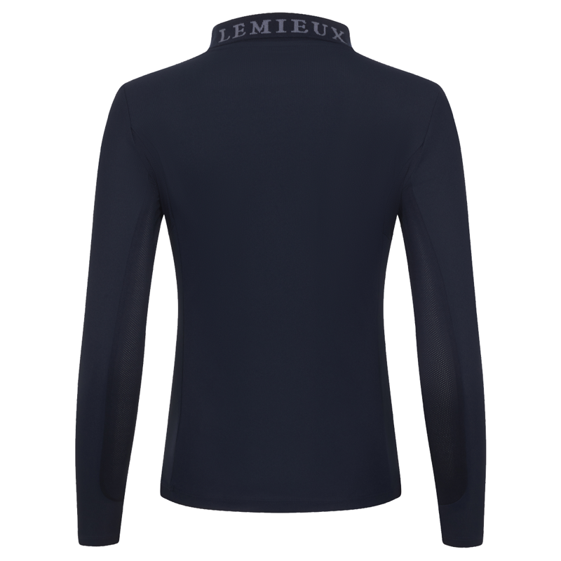 LeMieux Long Sleeve Sport Polo Shirt - Navy-2