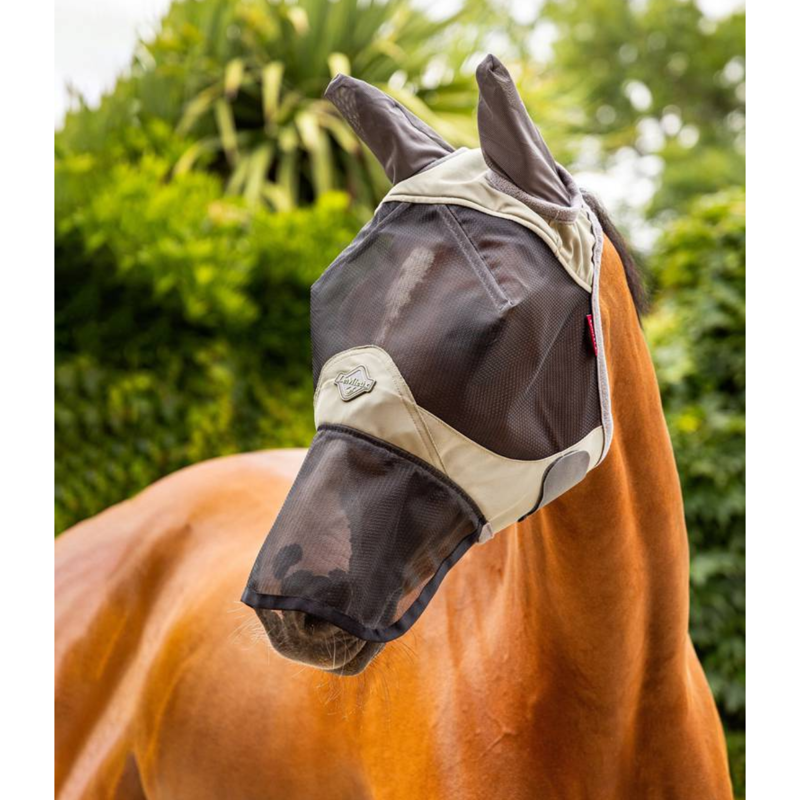 LeMieux Visor-Tek Full Fly Mask - Fern-1