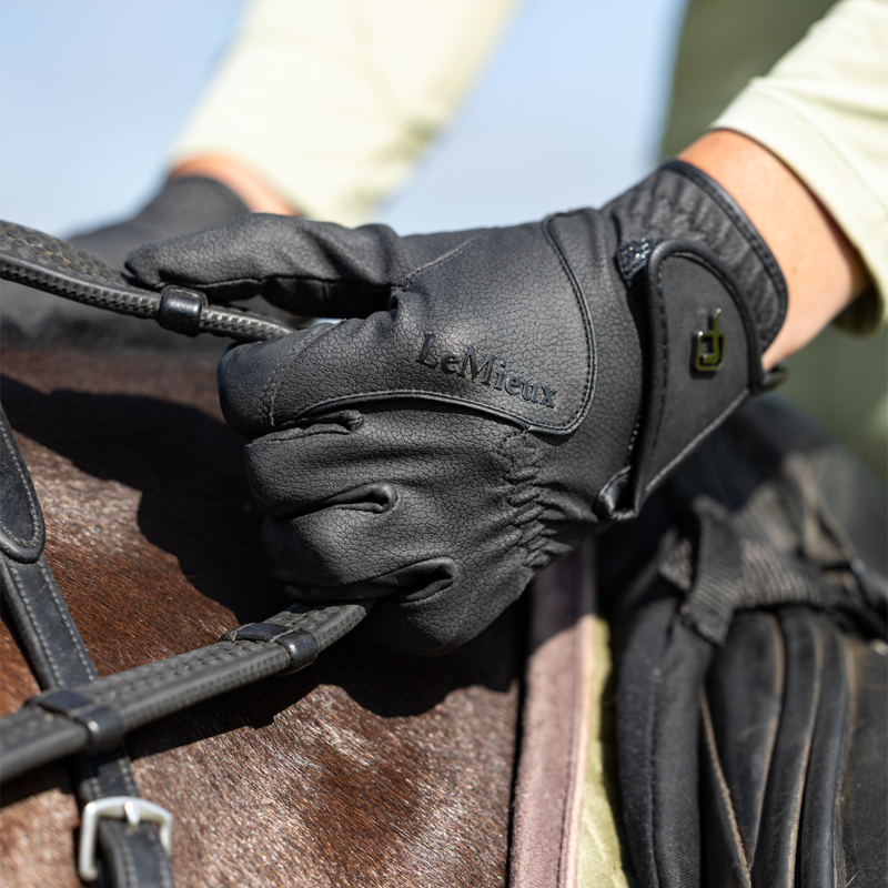 LeMieux Close Contact Glove - Black-2