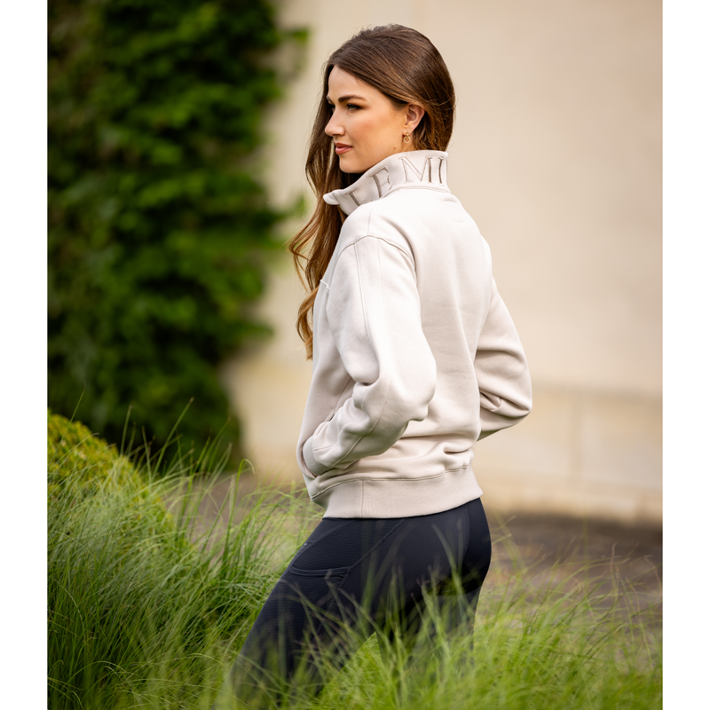 LeMieux Kali Quarter Zip Sweat - Stone-7