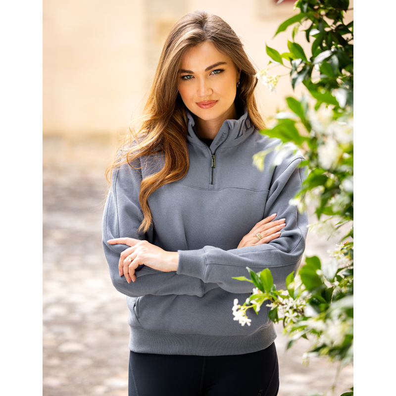LeMieux Kali Quarter Zip Sweat - Jay Blue-6