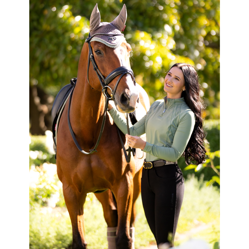 LeMieux Mia Mesh Long Sleeve Base Layer - Thyme-7