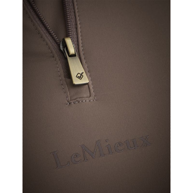 LeMieux Mia Mesh Long Sleeve Base Layer - Walnut-4