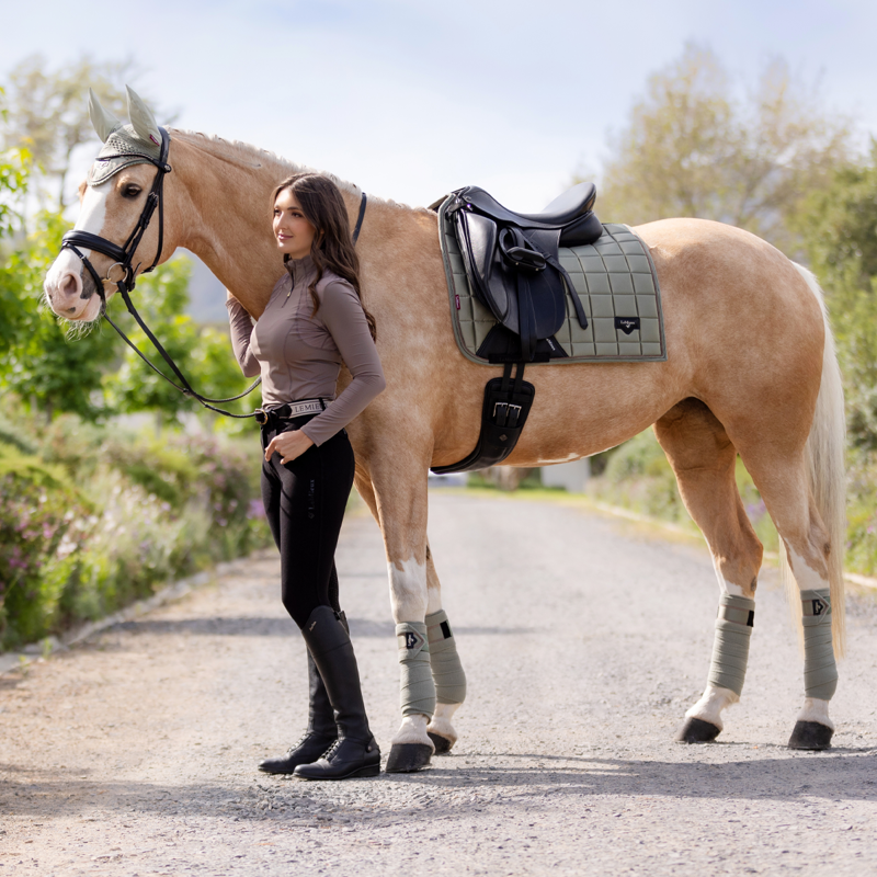 LeMieux Mia Mesh Long Sleeve Base Layer - Walnut-6