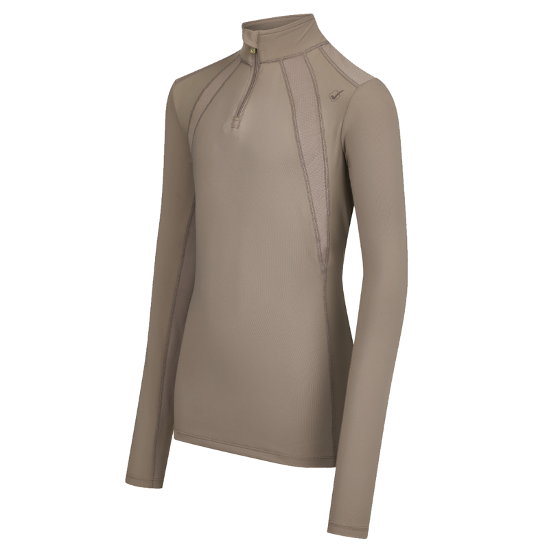 LeMieux Young Rider Mia Mesh Base Layer - Walnut-1