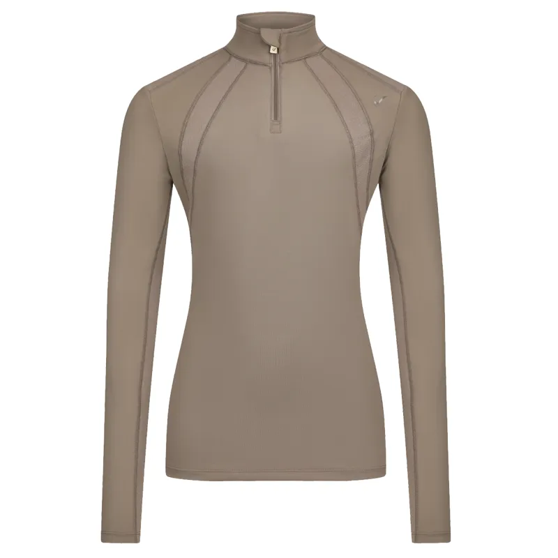LeMieux Young Rider Mia Mesh Base Layer - Walnut