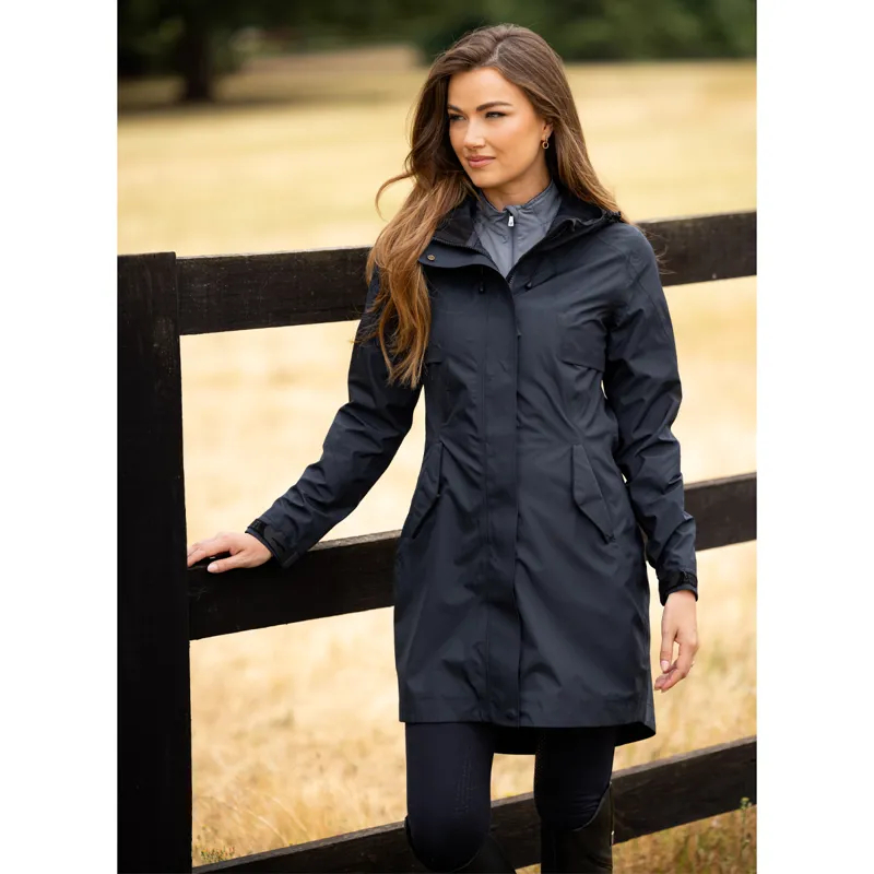 LeMieux Grace Long Rain Jacket - Navy-8