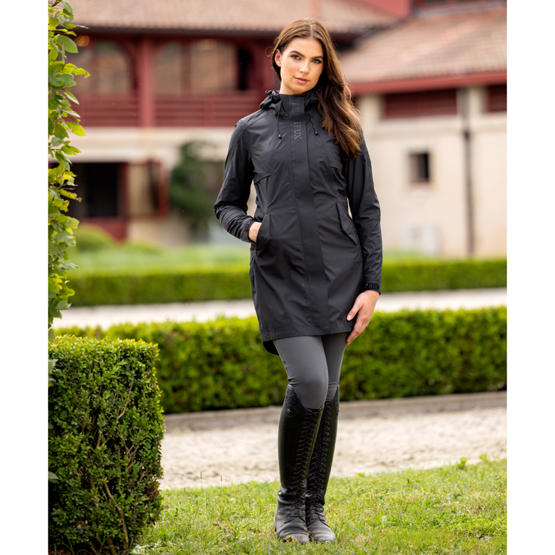 LeMieux Grace Long Rain Jacket - Black-11