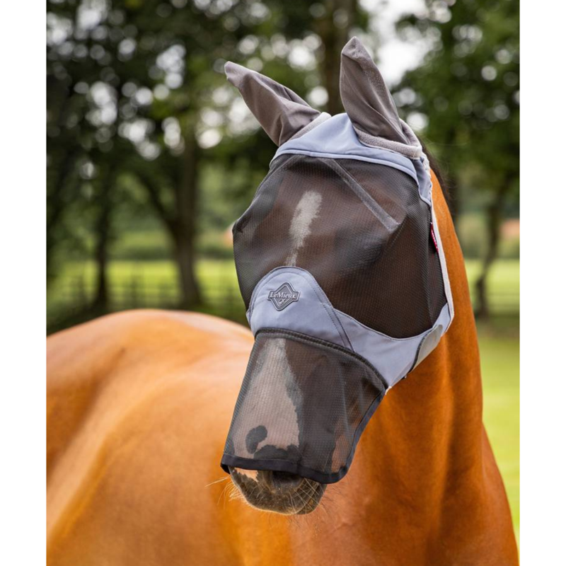 LeMieux Visor-Tek Full Fly Mask - Jay Blue-1