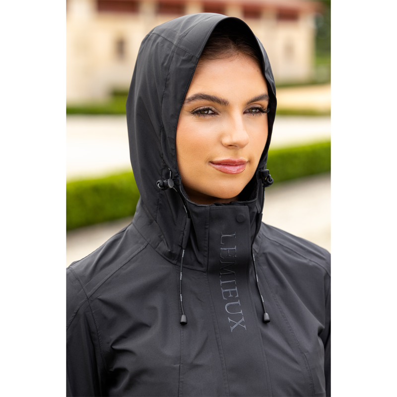 LeMieux Grace Long Rain Jacket - Black-7