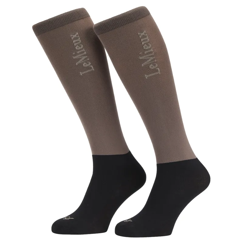 LeMieux Competition Socks 2 Pack - Walnut