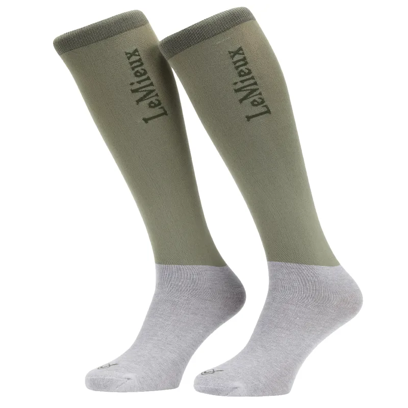 LeMieux Competition Socks 2 Pack - Fern