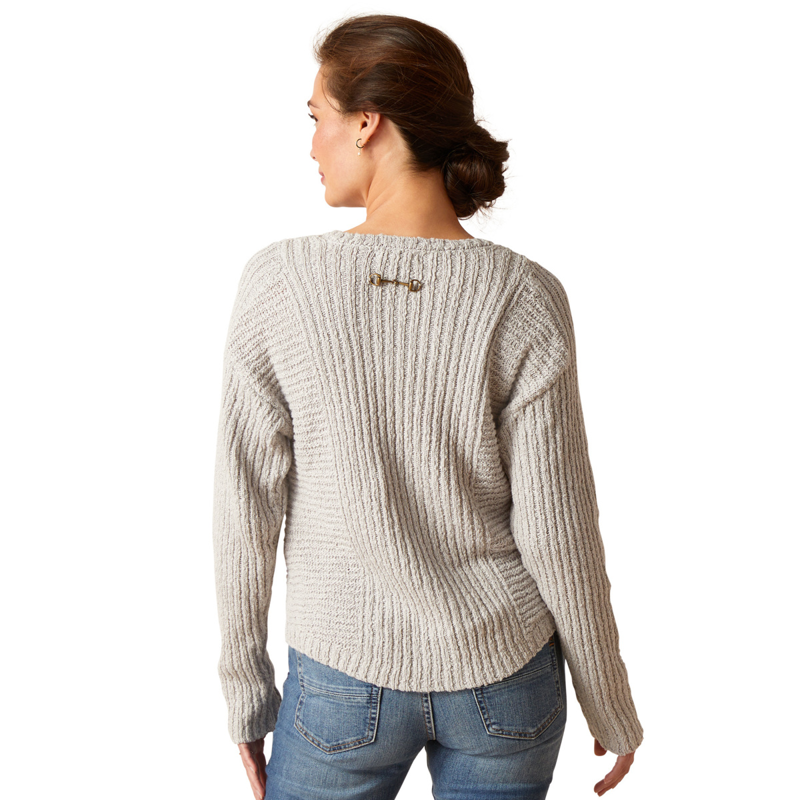 Ariat Women's Daneway Sweater - Heather Grey-1