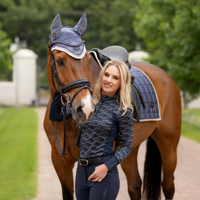 LeMieux Loire Classic Dressage Square - Jay Blue-6