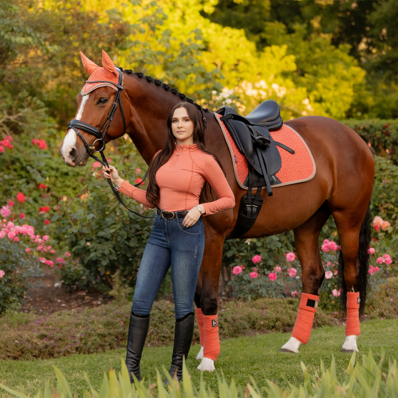 LeMieux Classic Fly Hood - Apricot-6