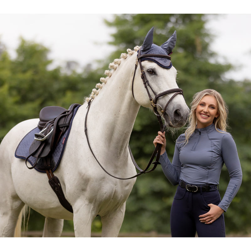 LeMieux Classic Fly Hood - Jay Blue-3