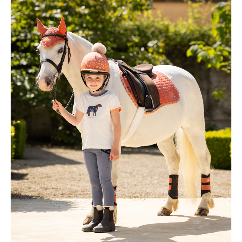 LeMieux Mini Suede Jump Square -  Apricot-2