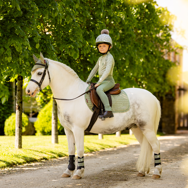 LeMieux Mini Suede Jump Square -  Fern-3