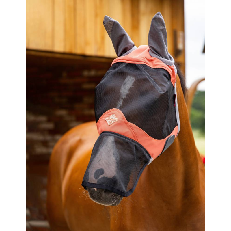 LeMieux Visor-Tek Full Fly Mask - Apricot-1