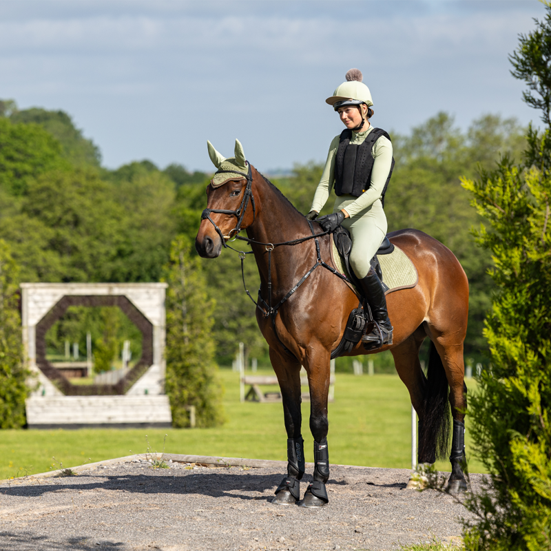 LeMieux Suede Close Contact Square - Fern-3