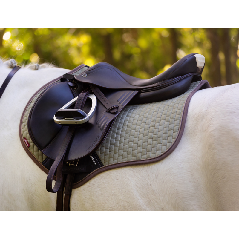 LeMieux Suede Close Contact Square - Fern-1