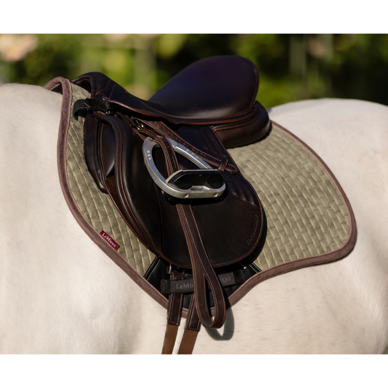 LeMieux Suede Close Contact Square - Fern-2