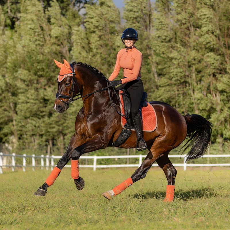 LeMieux Suede Dressage Square - Apricot-4